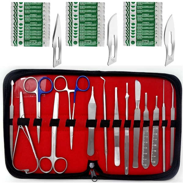 A2Z Scilab 44 Pcs Stainless Steel Lab Dissection Tools Set for Science Students with Carrying Case A2Z-ZR-KIT-73 - main